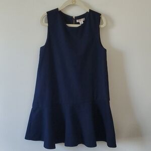 Crewcuts Navy Blue Ruffle Dress sz 6